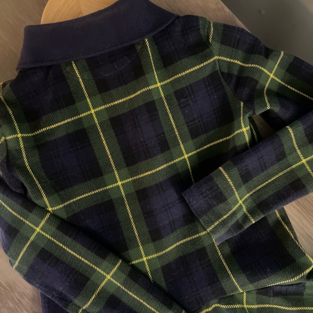 POLO RALPH LAUREN
Kids' Plaid Stretch Mesh Polo Dress In St Andrew Gordon - Picture 15 of 16